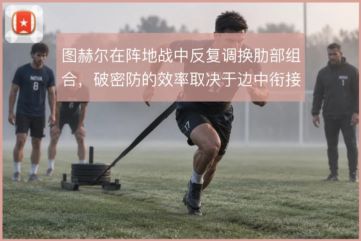 图赫尔在阵地战中反复调换肋部组合，破密防的效率取决于边中衔接